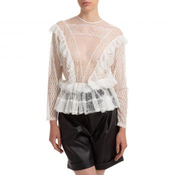 Elisabetta Franchi Elegant Blouse White Female Size S