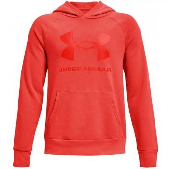 Sudadera con Capucha Niño Under Armour Rival Big Logo Rojo