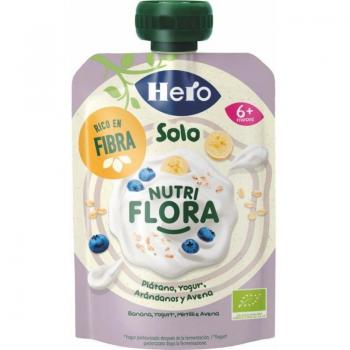 Hero Baby Nutriflora Bolsita de Plátano, Yogur, Arándanos y Avena 100g