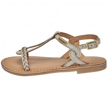 Sandalias de piel infantiles Bappy Les Tropeziennes Par M. Belarbi color crema EU 28