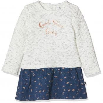 3 Pommes Dress 3M30052, Vestido para Bebés, Blanco