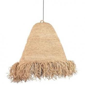 Lámpara de Techo Adda Home - Modelo Fibras Naturales y Algas Marinas - Iluminación Decorativa 60x60x75 Cm