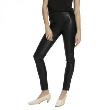 Soaked in Luxury Women's Black PU Leggings, Size XS