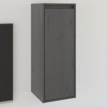 Gabinete colgante de madera maciza de pino gris 30x30x80 cm