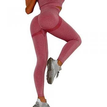 UMIPUBO Mujer Mallas Pantalones Deportivos Push up Yoga Leggings de Cintura Alta Pantalones Deporte para Fitness Running Elásticos y Transpirables
