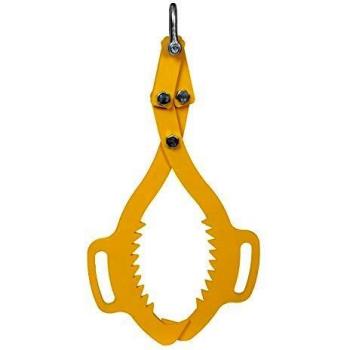 Pinza forestal Wiltec para elevar troncos de hasta 760 mm con fuerza de tracción de 1500 kg y 2 ganchos de sujeción