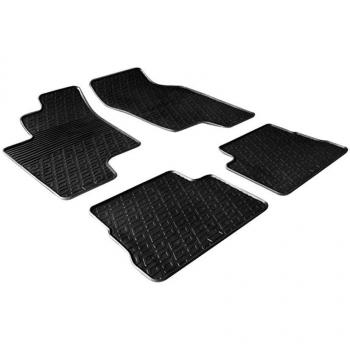 Rubber Car Mats GL 0192 Alfombras de Goma, 4 Piezas