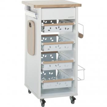 Carrito multiusos Bistrot FoppaPedretti con ruedas giratorias