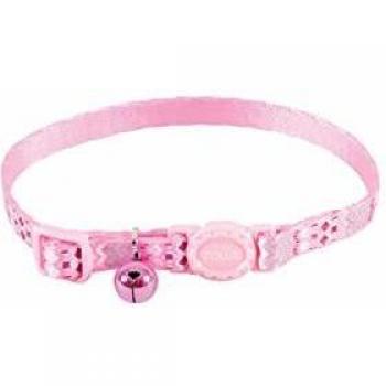 Collar Étnico Ajustable de Nylon Rosa para Gatos Zolux