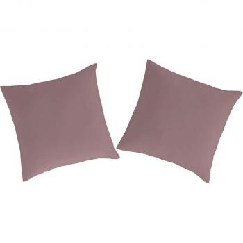 Guy Laroche - 2 fundas de almohada 100% algodón Pure Malva 50x75 cm