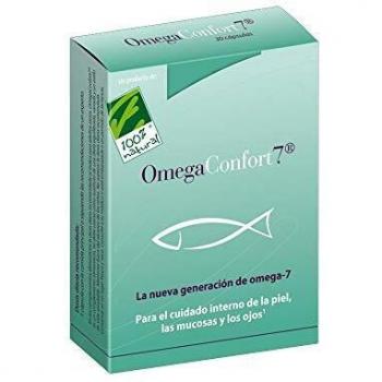 100% Natural - Omega Confort Mantenimiento Piel y Mucosas 90 Cápsulas