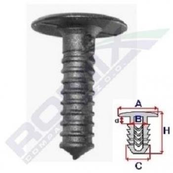 Clip ROMIX 58204Z, 10 piezas, listón