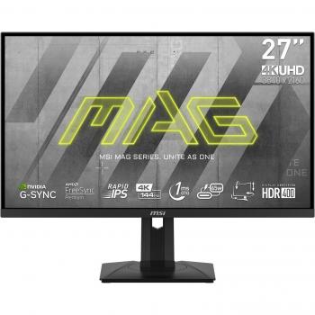 MSI MAG 274UPF Monitor de Gaming 27 Pulgadas (4K UHD, Rapid IPS, 1ms, 144Hz, HDMI, DisplayPort, USB-C, USB-A, Pivot)