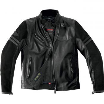Moto motocicleta Spidi que Ace chaqueta de piel Para Hombre CE aprobado Armour chaqueta – Extreme black-special Fin, negro