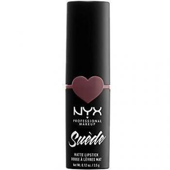 Nyx Professional Makeup Barra De Labios Mate De Larga Duración Y Cobertura Total Suede Matte Lipstick Tono 14 Lavender & Lace Color Gris Oscuro