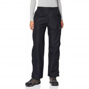 Pantalón de Lluvia CMP para Mujer con Cremalleras Laterales de Longitud Completa, Color Negro, Talla 44