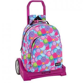 Blackfit8 Cookies Oficial Mochila Deportiva, Modelo 305 con Carro Safta Evolution, 320x420x150 mm, Multicolor