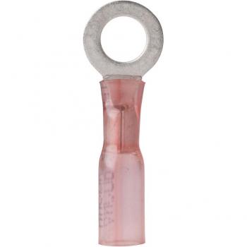 Ancor 310299 Heat Shrink Ring Terminal - 22-18 Gauge - #8 - 100-Pack
