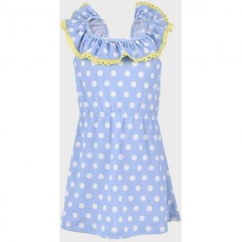 Vestido de tirantes con estampado de lunares