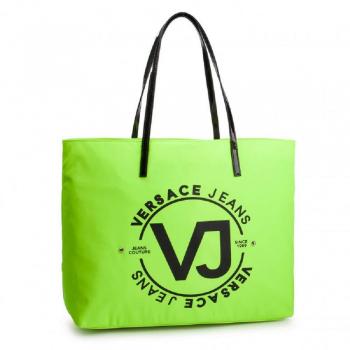 Versacejeans bolso de asas de sintetico para mujer amarillo gialloverde 40x25x15 cm