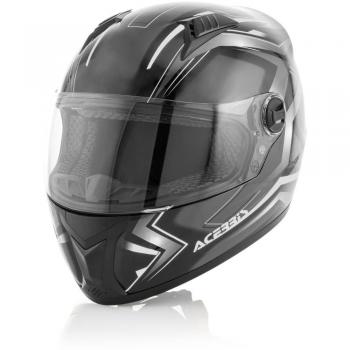 Acerbis 0022762.315.066 Casco, Negro/Blanco, L