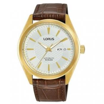 Reloj Analógico Automático para Hombre Lorus RL490BX9 Blanco con Pulsera de Acero Inoxidable, Oro