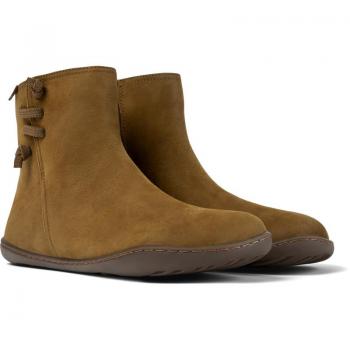 Camper Peu Cami Women's Brown Leather Ankle Boots