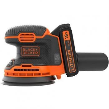 BLACK+DECKER BDCROS18-QW - Lijadora Rotorbital 18V, 12000 rpm, Ø orbita 1.3 mm