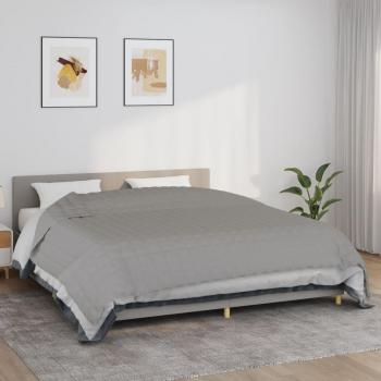 vidaXL Weighted Blanket Grey 220x260 cm 11 kg Fabric