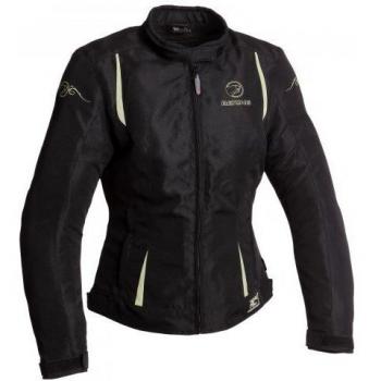 Bering chaqueta moto Lady Anika, Negro/Beige, talla 44 