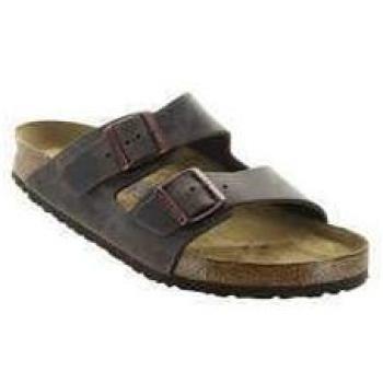 Sandalias Birkenstock Arizona de Cuero Habana con Plantilla Suave - Talla EU 45