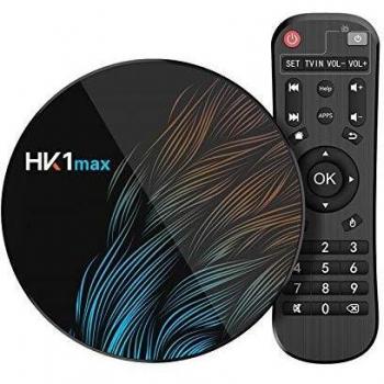 Sidiwen Android 9.0 TV Box HK1 Max 4GB RAM 64GB ROM RK3318 Quad-Core Dual WiFi 2.4G/5G BT 4.0 Ethernet H.265 USB 3.0 Soporta 3D 4K Ultra HD Smart TV Box