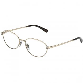 Dolce & Gabbana DG1342B 1335 Armazones para Mujer Plateadas, Lentes Recetados Para Mujer Silver, Gafas Recetadas para Mujer Plateadas