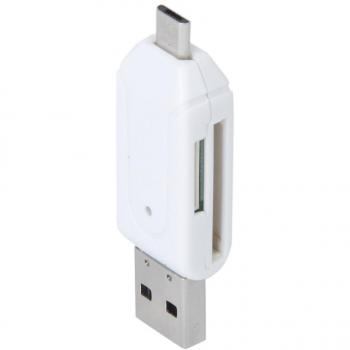 USB 2.0 + Micro USB OTG SD ST Lector De Tarjeta Teléfono Celular Tableta PC