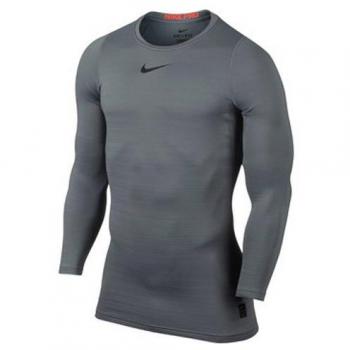Nike Pro Warm Compresión - Camiseta, Hombre, Gris