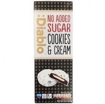 :Diablo White Chocolate Cream Cookies No Added Sugar 128g