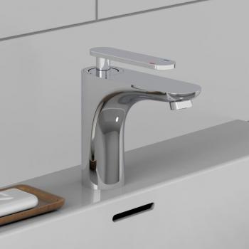 Grifo mezclador de lavabo ORCA cromado con diseño elegante