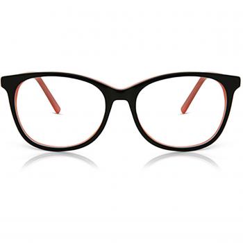 Gafas Recetadas Cuadrado Montura Completa Plástico Negras para Hombre - Gafas Anti-Azules - SmartBuy Collection