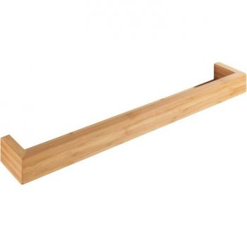 Repisa de Baño de Bambú WENKO, 60 cm, Diseño Natural, Color Marrón y Blanco