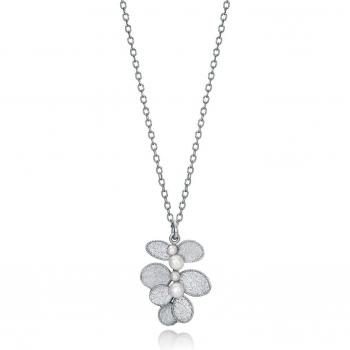 Colgante Elegant de plata de ley rodiada y perlas Viceroy 4079C000-68