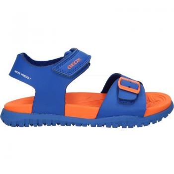 Sandalias de Niño GEOX J35HMA 000BC J SANDAL FUSBETTO C0685 ROYAL-ORANGE, características: color azul royal y naranja, diseño cómodo y transpirable, suela antidesliz