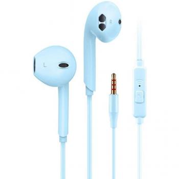 Auriculares con cable Macaron, internos, cancelación de ruido, estéreo, deportivos, micrófono y conector de 3.5mm