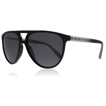 Burberry Men's 0BE4254 300181 58 Sunglasses, Black/Polargrey