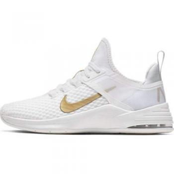 NIKE Wmns Air MAX Bella TR 2, Zapatillas de Deporte Mujer, Multicolor (White/Metallic Gold/Pure Platinum 000), 36.5 EU