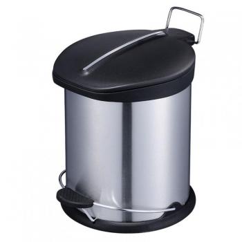 Cubo de Basura con Pedal Habitex Inoxidable Satinado / Polipropileno 3 Litros