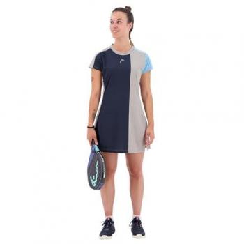 Vestido Head Padel Tech Mujer Azul, Gris