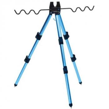 Trípode Vercelli Piatto Rock Azul - Trípode de fotografía, color azul, diseño compacto y ligero, fabricado en materiales duraderos, altura ajustable, patas antideslizantes, cabezal panorámico