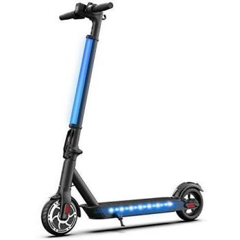 Hiboy Patinete Eléctrico S2 Lite - Neumáticos sólidos de 6.5 - hasta 16 KM de largo alcance y 21 KM/H scooter portátil plegable para niños adultos con doble Sistema de frenado