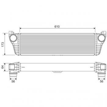 Intercooler VALEO 818322 para Mercedes Vito/Viano
