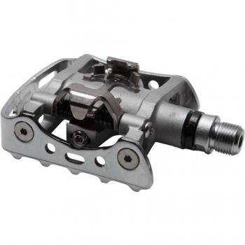 Shimano PD-M324 SPD Pedales Mixtos con Calas SM-SH56 Plata